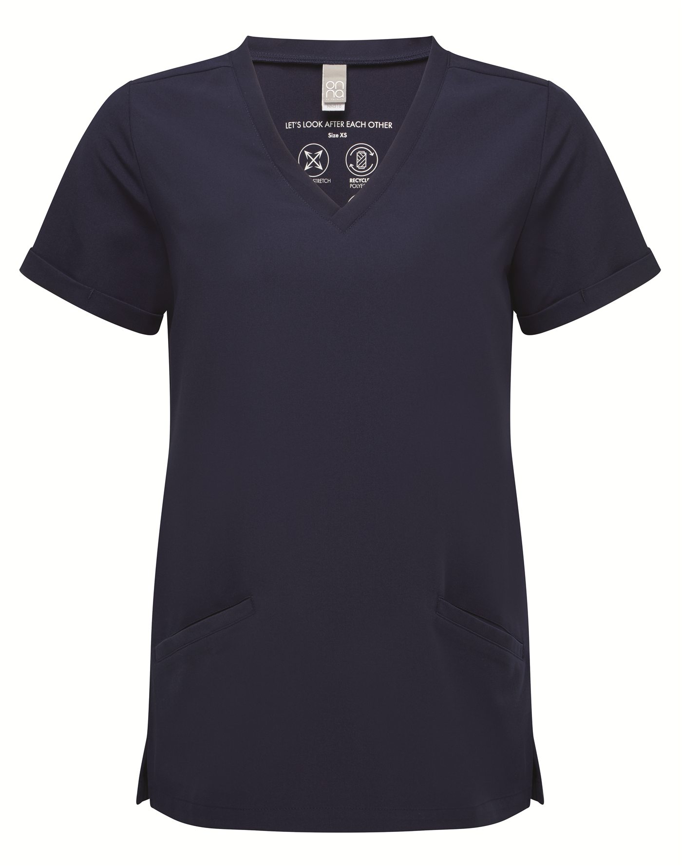 Casacca uomo Mediswear Navy personalizzata con logo studio — servizio Brandable